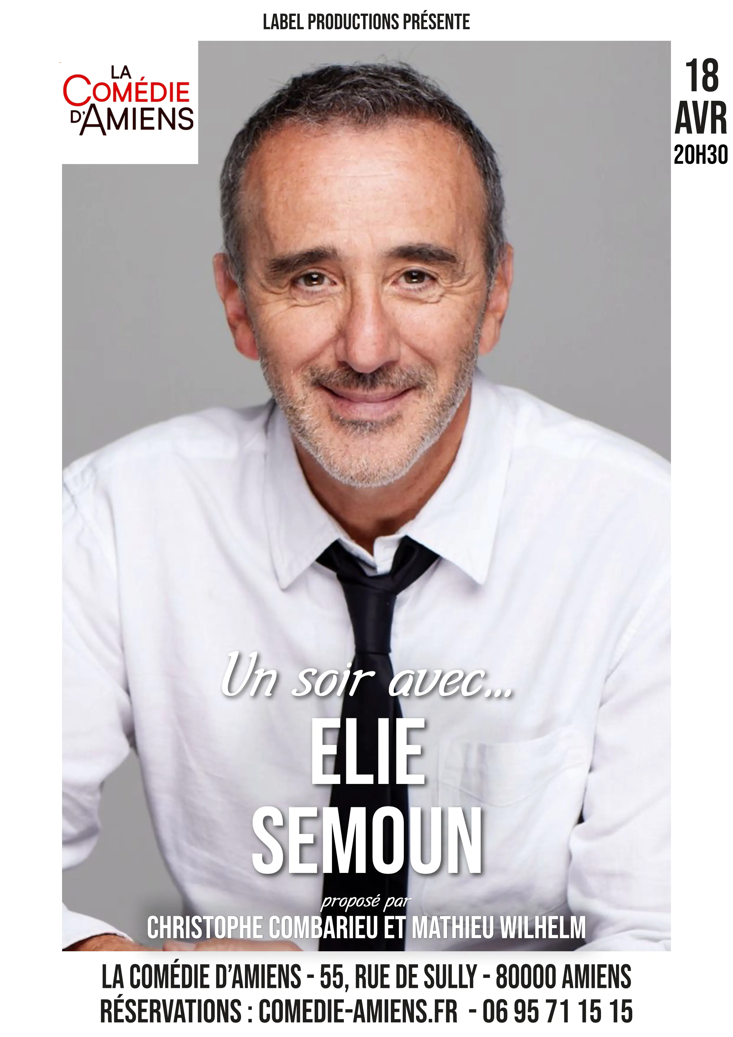 UN SOIR AVEC ÉLIE SEMOUN À LA COMÉDIE D'AMIENS