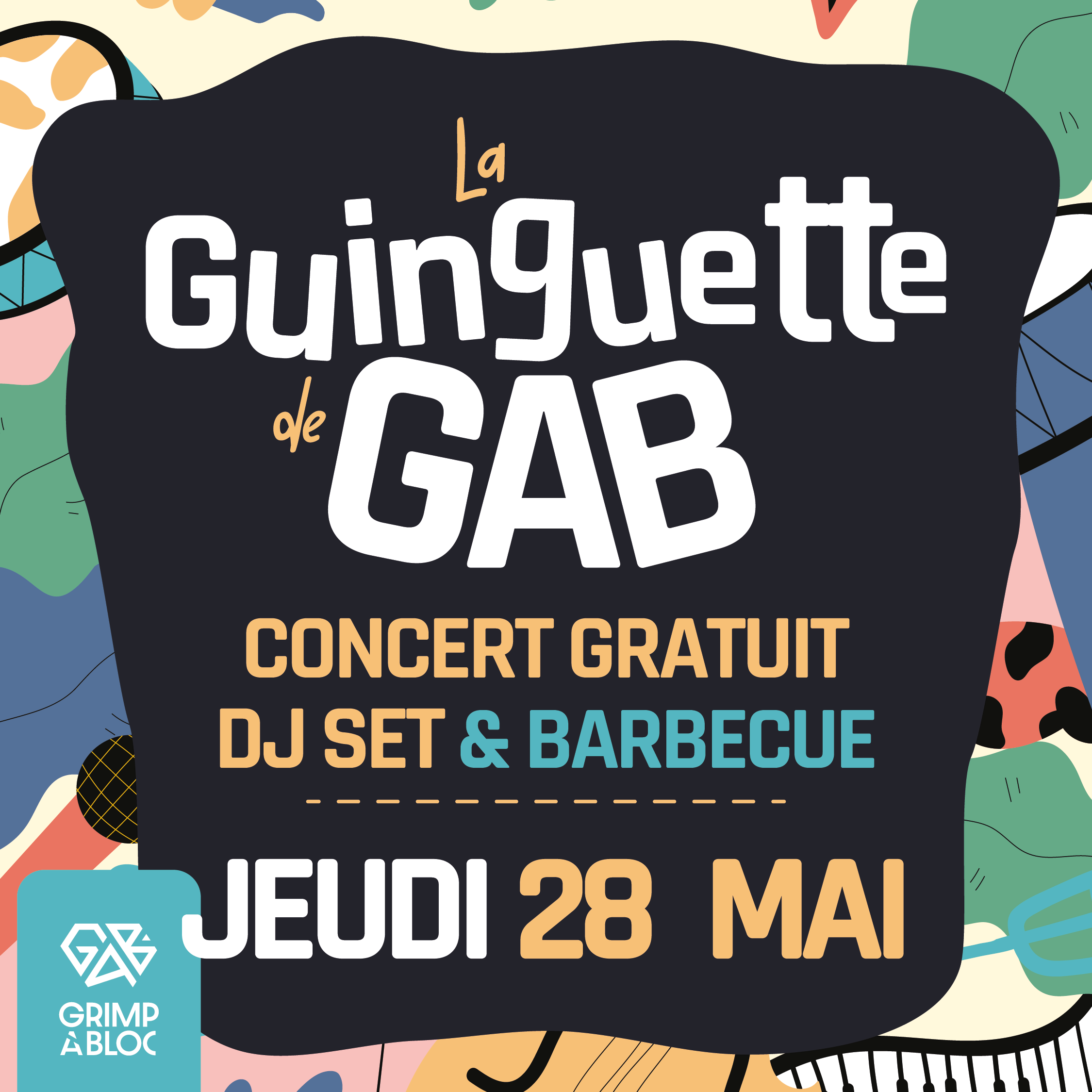 SOIRÉE GUINGUETTE avec concert gratuit, DJ set et BBQ
