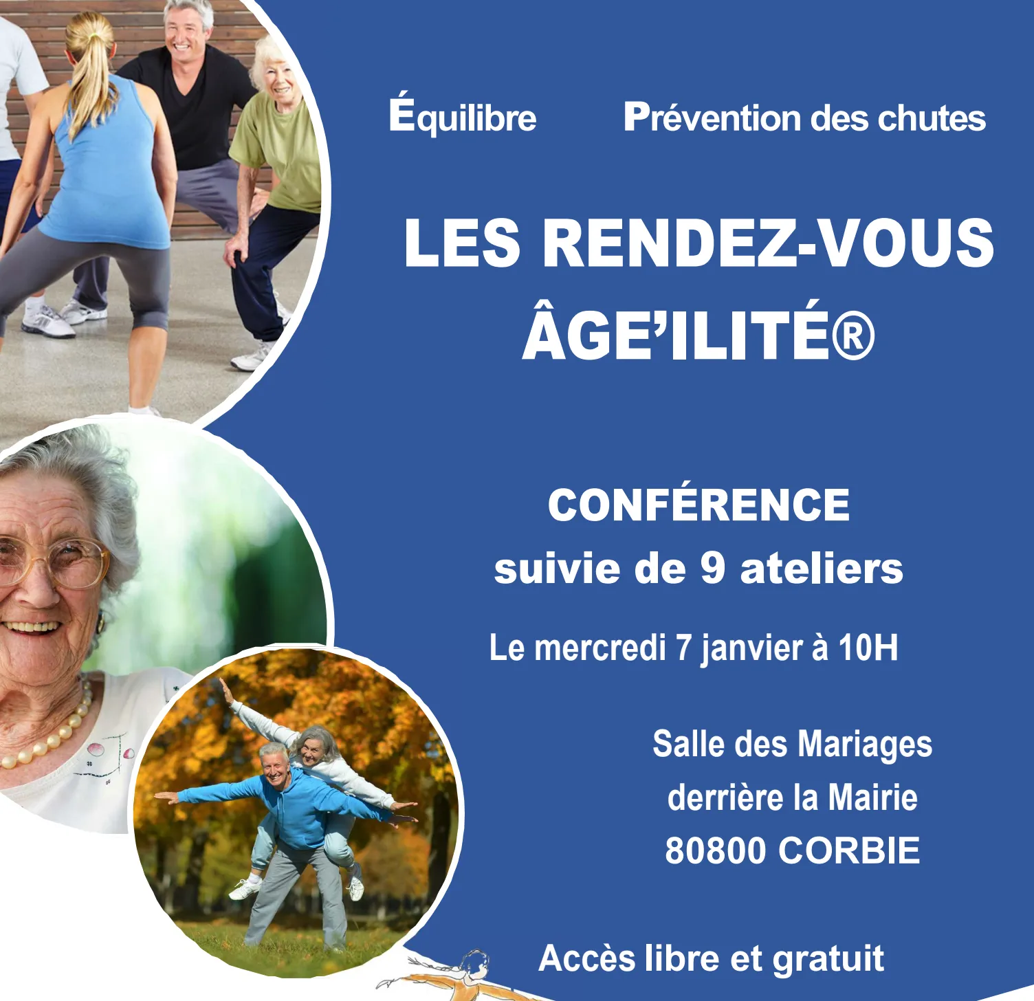 Les rendez-vous Âge'ilité : Équilibre & Prévention des chutes