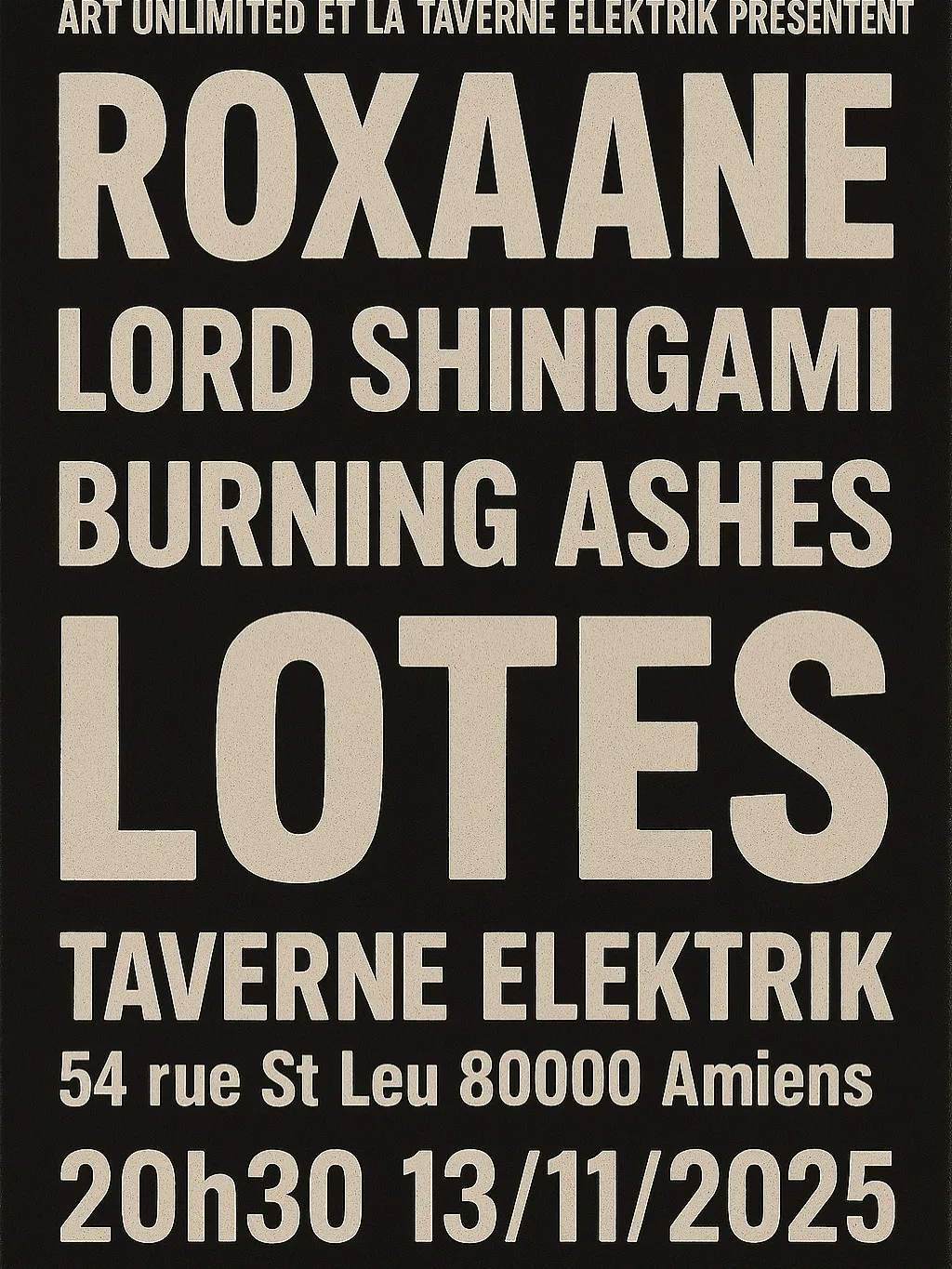 CONCERT TAVERNE ELEKTRIK